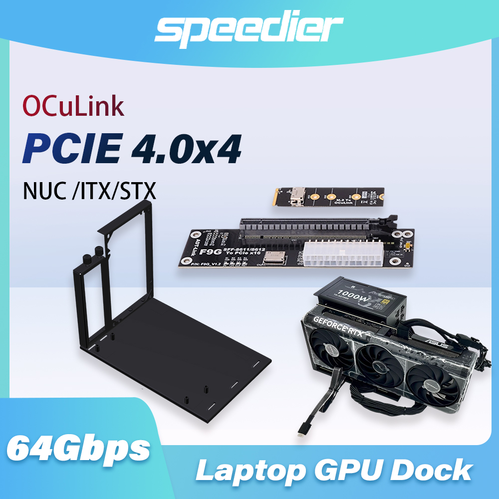 F9G 64Gbps OcuLink to PCIE 4.0 - External Gpu Dock Pcie 4.0 Oculink recension och pris