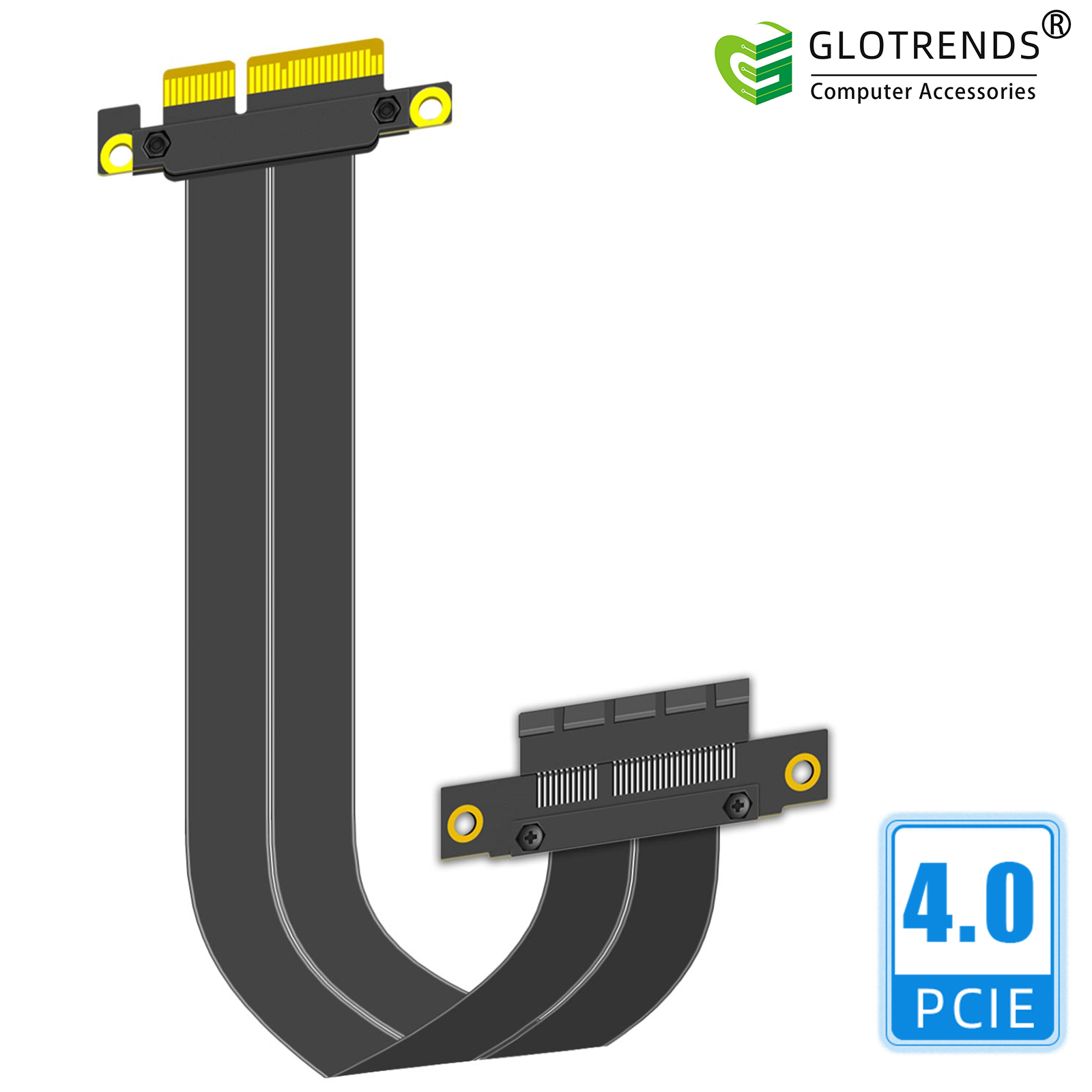 PCIe 4.0 X4 Riser Cable, 180 D - Pcie 4.0 X16 Riser Cable 90 Degree recension och pris