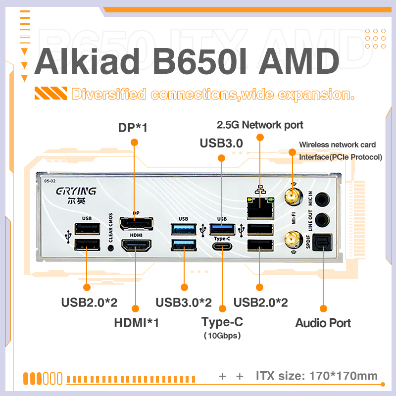 ERYING AM5 Motherboard Support - B650 Itx Motherboard Wifi recension och pris